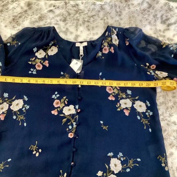 JOIE Floral-Silk Top NWT - Picture 10 of 11